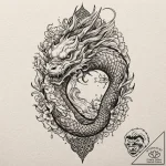 A sketch of the hallway fight scene from oldb… – tattoo sketch (№1751717202_0, 05.07.2025 12:06) — tattoovalue.net