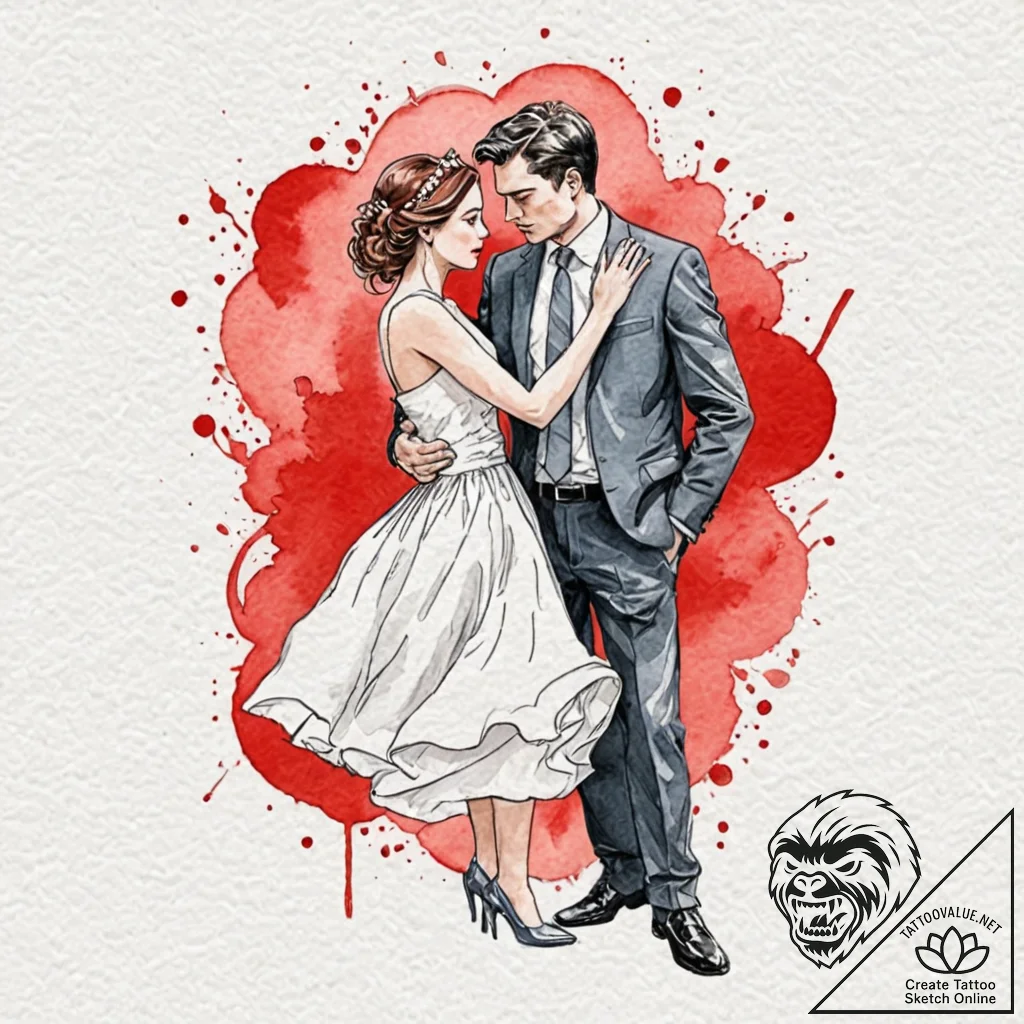 A graphic novel panel of the final confrontat... - tattoo sketch (№1751720632_0, 05.07.2025 13:03) — tattoovalue.net