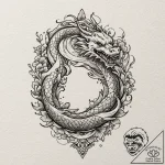 Tiny tattoo design, a tooth with a tiny golde… – tattoo sketch (№1751723206_0, 05.07.2025 13:46) — tattoovalue.net