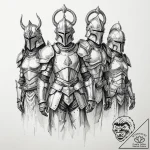 группа 7: armor & adornment (броня и украшени… – tattoo sketch (№1751724070_0, 05.07.2025 14:01) — tattoovalue.net