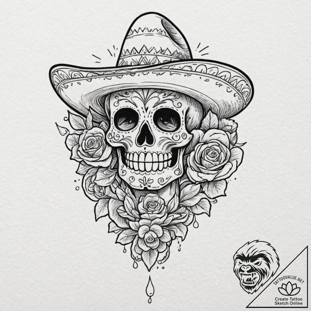 Tattoo design for an arm, a taco, but its con... - tattoo sketch (№1751731171_0, 05.07.2025 15:59) — tattoovalue.net