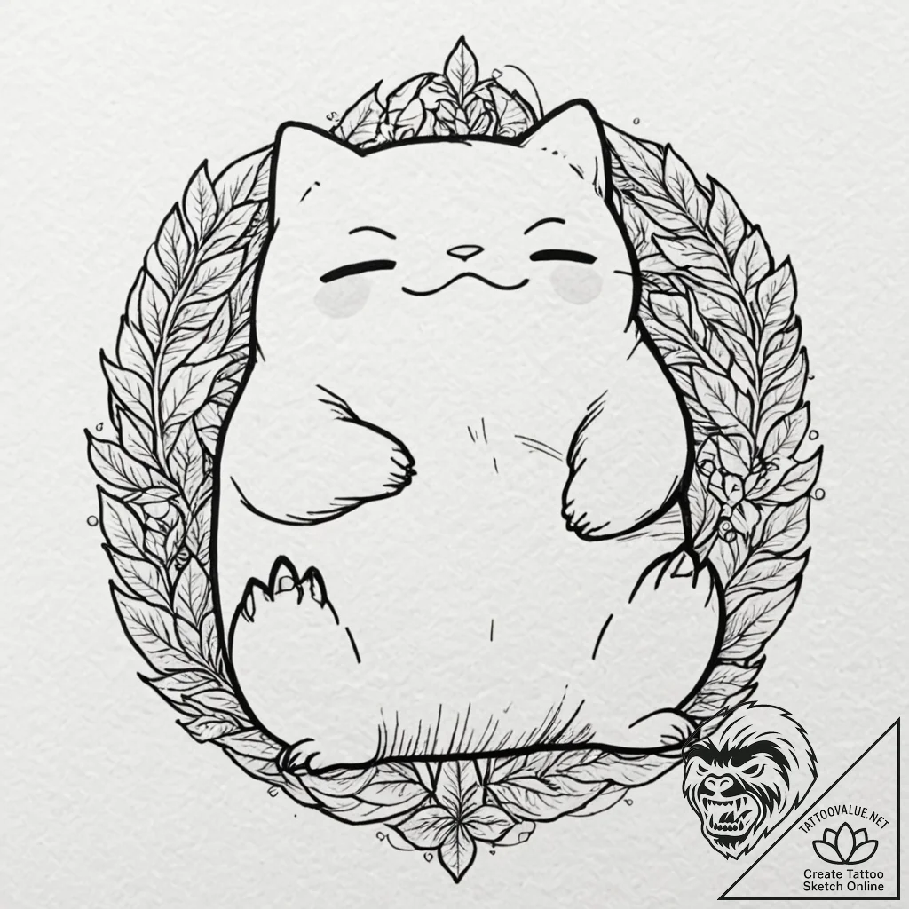Tattoo design for shoulder, a happy little sn... - tattoo sketch (№1751731442_0, 05.07.2025 16:04) — tattoovalue.net