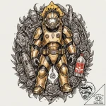 Tattoo design for a leg, a collage of charact… – tattoo sketch (№1751731706_0, 05.07.2025 16:08) — tattoovalue.net