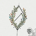 Tiny tattoo design, a glyph for “growth”, a s… – tattoo sketch (№1751732511_0, 05.07.2025 16:21) — tattoovalue.net