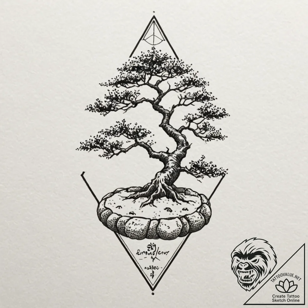 Tattoo design for shoulder, a peaceful japane... - tattoo sketch (№1751737600_0, 05.07.2025 17:46) — tattoovalue.net