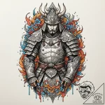 Tattoo design for shoulder, an ornate piece o… – tattoo sketch (№1751738210_0, 05.07.2025 17:56) — tattoovalue.net