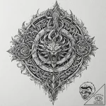 Tattoo design for a leg, the different house… – tattoo sketch (№1751738895_0, 05.07.2025 18:08) — tattoovalue.net