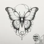 Tattoo design for a leg, a caterpillar at the… – tattoo sketch (№1751741279_0, 05.07.2025 18:47) — tattoovalue.net