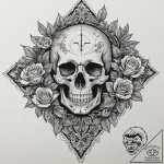 Tattoo design for shoulder, a tiny, cozy cabi… – tattoo sketch (№1751741706_0, 05.07.2025 18:55) — tattoovalue.net