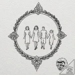 Tiny tattoo design, a personal glyph for “fam… – tattoo sketch (№1751744544_0, 05.07.2025 19:42) — tattoovalue.net