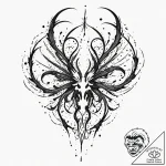 Tattoo design for shoulder, a design that mim… – tattoo sketch (№1751745739_0, 05.07.2025 20:02) — tattoovalue.net