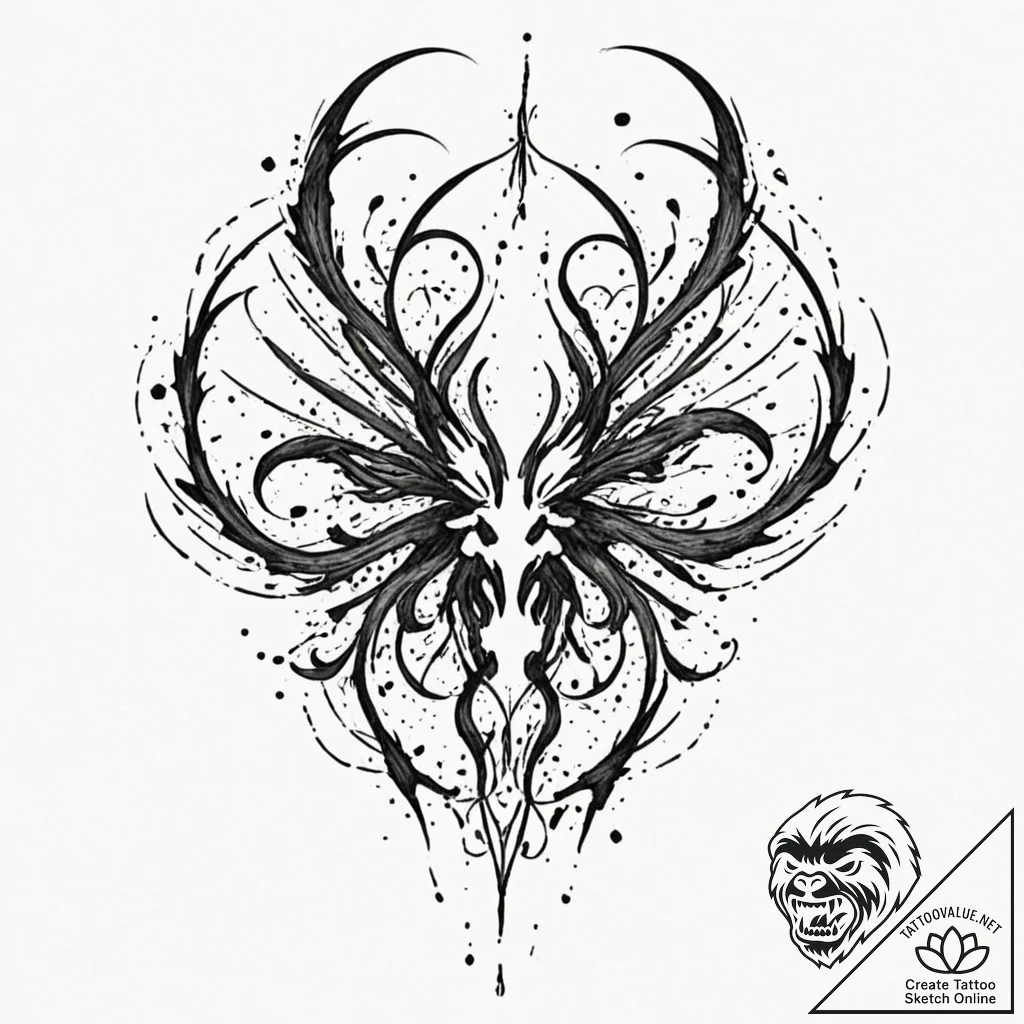 Tattoo design for shoulder, a design that mim... - tattoo sketch (№1751745739_0, 05.07.2025 20:02) — tattoovalue.net