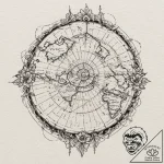 Tattoo design for an arm, a diagram of plate… – tattoo sketch (№1751746667_0, 05.07.2025 20:17) — tattoovalue.net