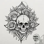 группа 9: abstract & expressive forms (абстра… – tattoo sketch (№1751747256_0, 05.07.2025 20:27) — tattoovalue.net