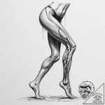 Tattoo design for a leg, abstract blackwork,… – tattoo sketch (№1751747678_0, 05.07.2025 20:34) — tattoovalue.net