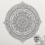 Tattoo design for a thigh, a large, beautiful… – tattoo sketch (№1751750385_0, 05.07.2025 21:19) — tattoovalue.net