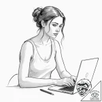 Tattoo design for an arm, a greek muse of poe… – tattoo sketch (№1751751404_0, 05.07.2025 21:36) — tattoovalue.net