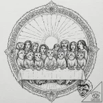 Tattoo design for an arm, the last supper, bu… – tattoo sketch (№1751753259_0, 05.07.2025 22:07) — tattoovalue.net