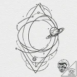 Tiny tattoo design, a simplified sigil of a p… – tattoo sketch (№1751756892_0, 05.07.2025 23:08) — tattoovalue.net
