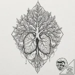Tattoo design for an arm, a realistic human l… – tattoo sketch (№1751757573_0, 05.07.2025 23:19) — tattoovalue.net