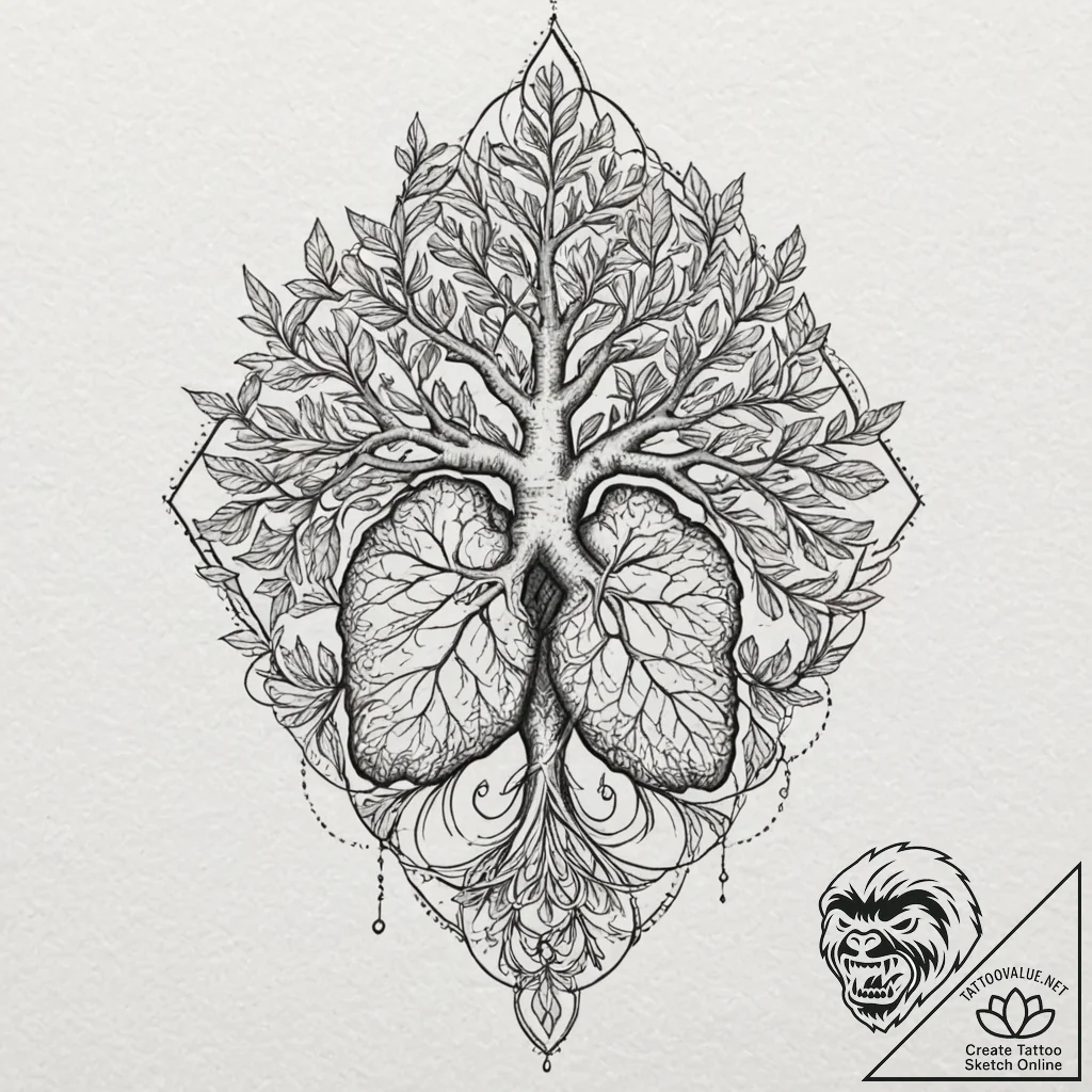 Tattoo design for an arm, a realistic human l... - tattoo sketch (№1751757573_0, 05.07.2025 23:19) — tattoovalue.net