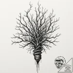 Tattoo design for an arm, a vintage botanical… – tattoo sketch (№1751759020_0, 05.07.2025 23:43) — tattoovalue.net