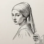 Tattoo design for an arm, the girl with the p… – tattoo sketch (№1751760794_0, 06.07.2025 00:13) — tattoovalue.net
