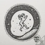 Tattoo design for an arm, sisyphus, but he is… – tattoo sketch (№1751761722_0, 06.07.2025 00:28) — tattoovalue.net