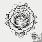 Tattoo design for an arm, a beautiful rose, b… – tattoo sketch (№1751763490_0, 06.07.2025 00:58) — tattoovalue.net
