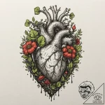 Tattoo design for an arm, a realistic anatomi… – tattoo sketch (№1751766888_0, 06.07.2025 01:54) — tattoovalue.net