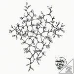 Tattoo design for an arm, the chemical struct… – tattoo sketch (№1751766972_0, 06.07.2025 01:56) — tattoovalue.net