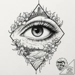 Tattoo design for shoulder, a beautiful woman… – tattoo sketch (№1751767570_0, 06.07.2025 02:06) — tattoovalue.net