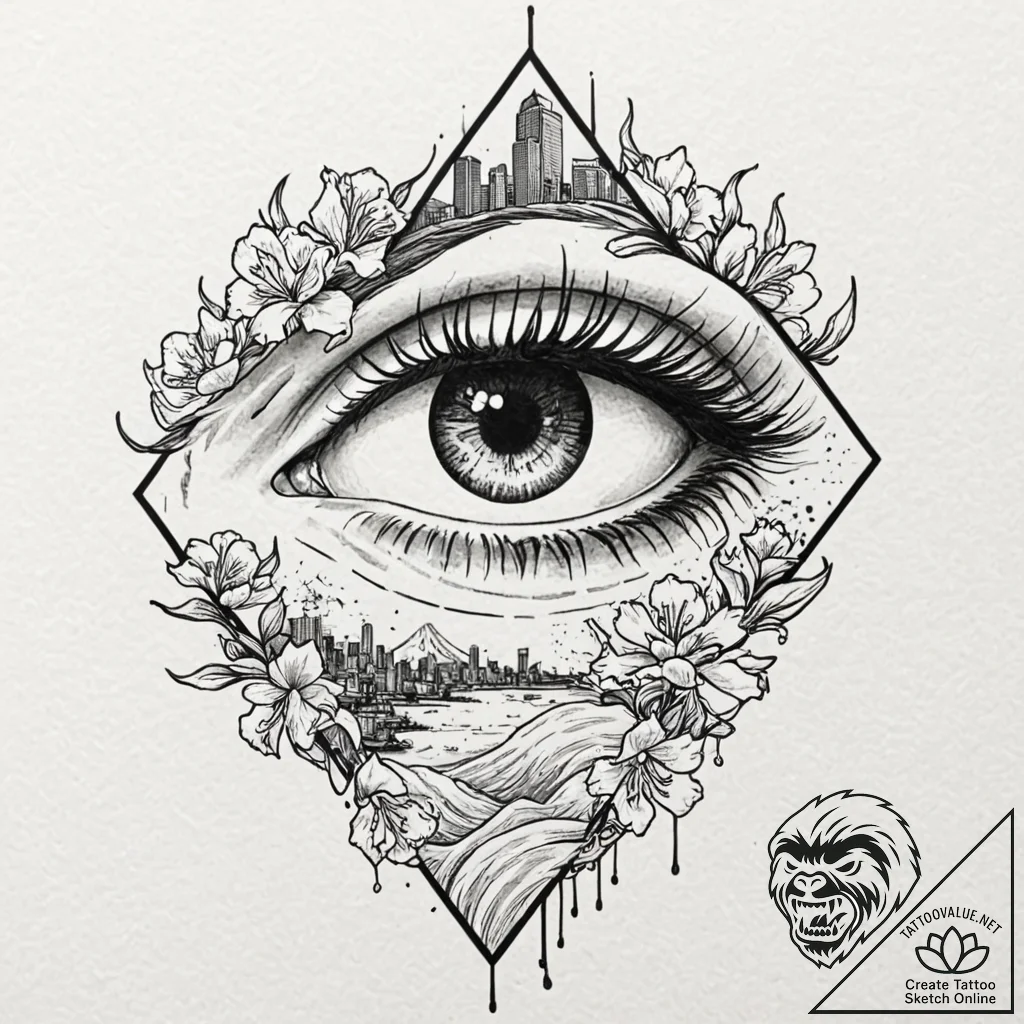 Tattoo design for shoulder, a beautiful woman... - tattoo sketch (№1751767570_0, 06.07.2025 02:06) — tattoovalue.net