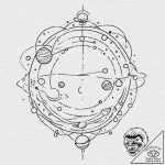 Tattoo design for shoulder, an alchemical dia… – tattoo sketch (№1751767740_0, 06.07.2025 02:09) — tattoovalue.net