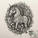 Tattoo design for an arm, the trojan horse, b… – tattoo sketch (№1751770457_0, 06.07.2025 02:54) — tattoovalue.net