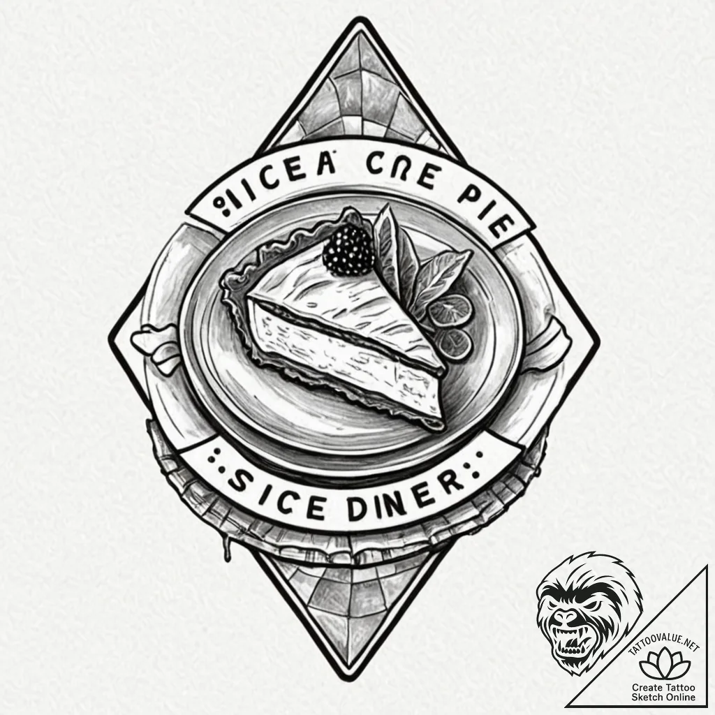 Tattoo design for an arm, a classic "slice of... - tattoo sketch (№1751772315_0, 06.07.2025 03:25) — tattoovalue.net