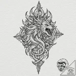Tattoo design for a leg, the different house… – tattoo sketch (№1751772393_0, 06.07.2025 03:26) — tattoovalue.net