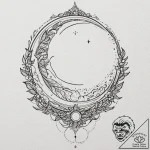 Tattoo design for two legs, on one leg the su… – tattoo sketch (№1751773417_0, 06.07.2025 03:43) — tattoovalue.net