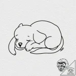 Tiny tattoo design, jake the dog from adventu… – tattoo sketch (№1751773585_0, 06.07.2025 03:46) — tattoovalue.net