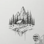 эстетика: использование круглой формы плеча д… – tattoo sketch (№1751774940_0, 06.07.2025 04:09) — tattoovalue.net