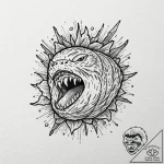Tattoo design for an arm, a sushi roll (maki)… – tattoo sketch (№1751775366_0, 06.07.2025 04:16) — tattoovalue.net