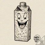 Tattoo design for an arm, a smiling, friendly… – tattoo sketch (№1751776041_0, 06.07.2025 04:27) — tattoovalue.net