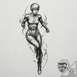 аудитория: очень популярно у мужчин (оружие,… – tattoo sketch (№1751777066_0, 06.07.2025 04:44) — tattoovalue.net