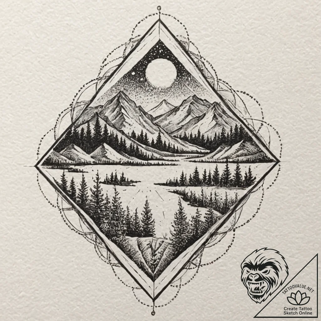 аудитория: унисекс. для ценителей современног... - tattoo sketch (№1751777153_0, 06.07.2025 04:45) — tattoovalue.net