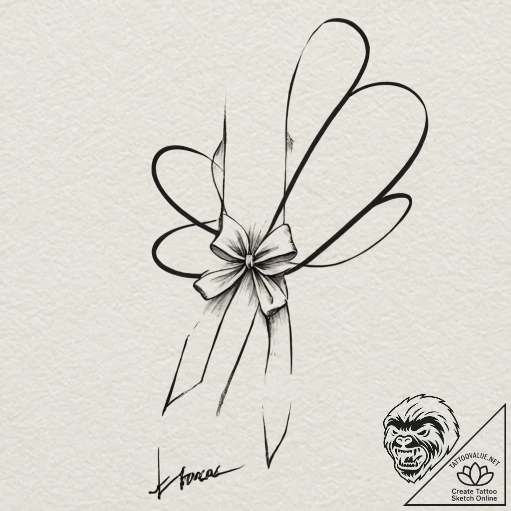 Tattoo design for a leg wrap, a flowing silk... - tattoo sketch (№1751777664_0, 06.07.2025 04:54) — tattoovalue.net