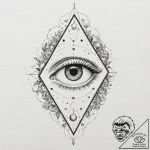 Tattoo design for shoulder, the all-seeing ey… – tattoo sketch (№1751778851_0, 06.07.2025 05:14) — tattoovalue.net