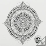 Tattoo design for an arm, a diagram of a blac… – tattoo sketch (№1751782065_0, 06.07.2025 06:07) — tattoovalue.net