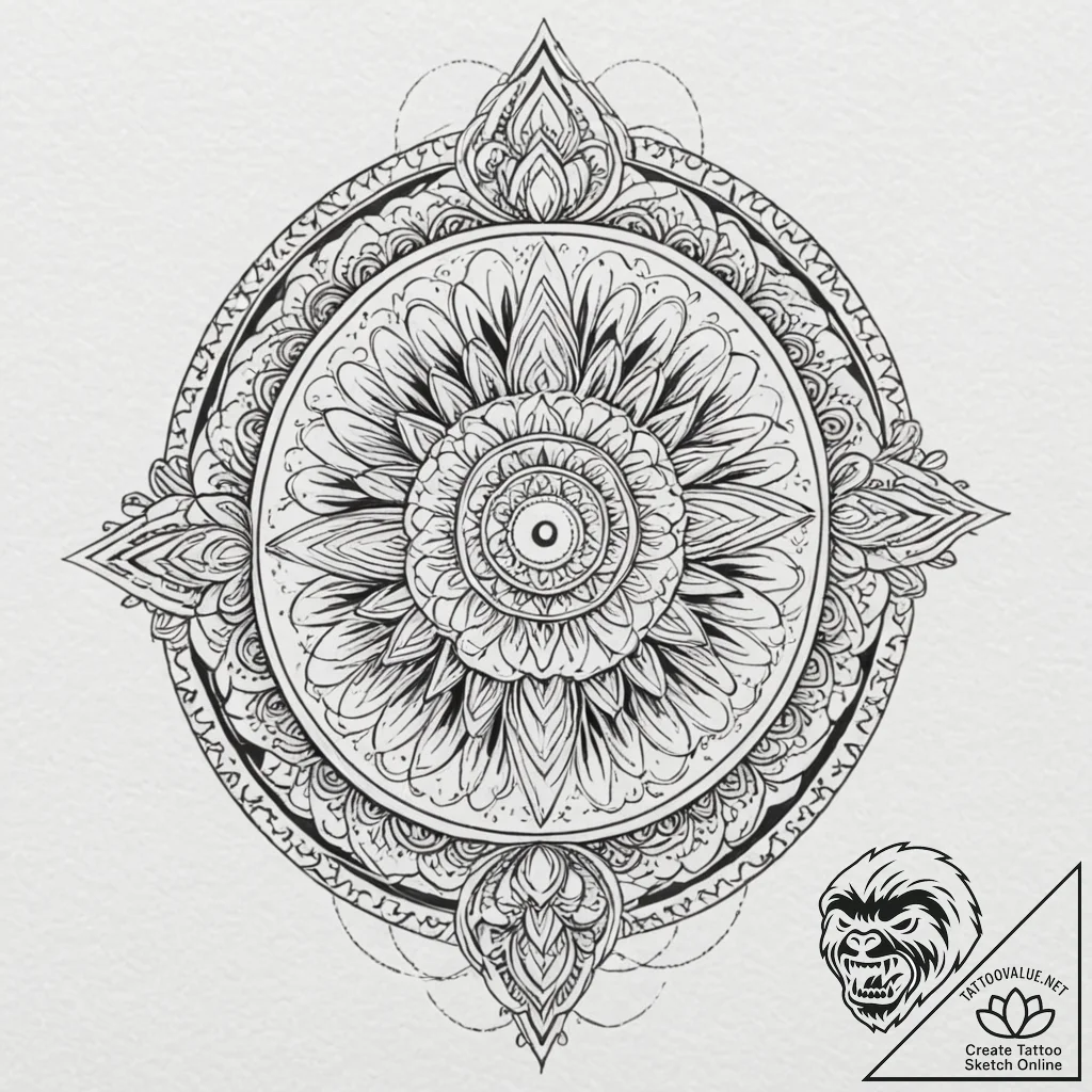 Tattoo design for an arm, a diagram of a blac... - tattoo sketch (№1751782065_0, 06.07.2025 06:07) — tattoovalue.net