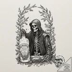 Tattoo design for an arm, a vintage apothecar… – tattoo sketch (№1751783411_0, 06.07.2025 06:30) — tattoovalue.net