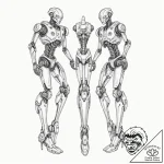 Tattoo design for two legs, two mirrored biom… – tattoo sketch (№1751783917_0, 06.07.2025 06:38) — tattoovalue.net